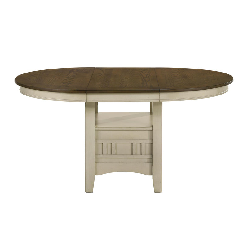 Intercon Furniture Round Mission Casuals Dining Table with Pedestal Base MI-TA-4260-RFO-BSE/MI-TA-4260-RFO-TOP IMAGE 2