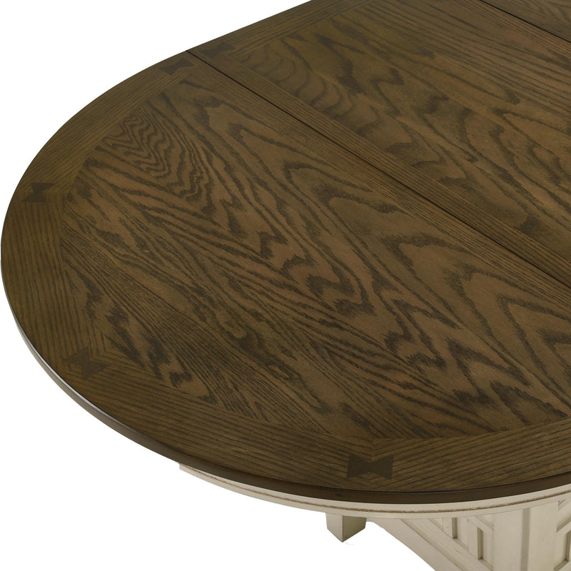 Intercon Furniture Round Mission Casuals Dining Table with Pedestal Base MI-TA-4260-RFO-BSE/MI-TA-4260-RFO-TOP IMAGE 4