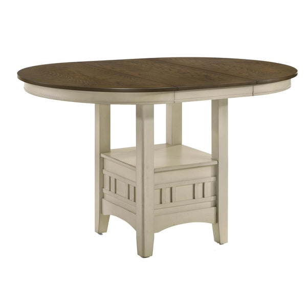 Intercon Furniture Round Mission Casuals Counter Height Dining Table with Pedestal Base MI-TA-4260G-RFO-BSE/MI-TA-4260-RFO-TOP IMAGE 1