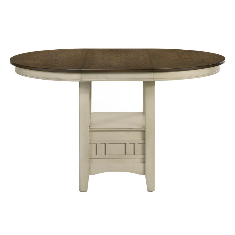 Intercon Furniture Round Mission Casuals Counter Height Dining Table with Pedestal Base MI-TA-4260G-RFO-BSE/MI-TA-4260-RFO-TOP IMAGE 2