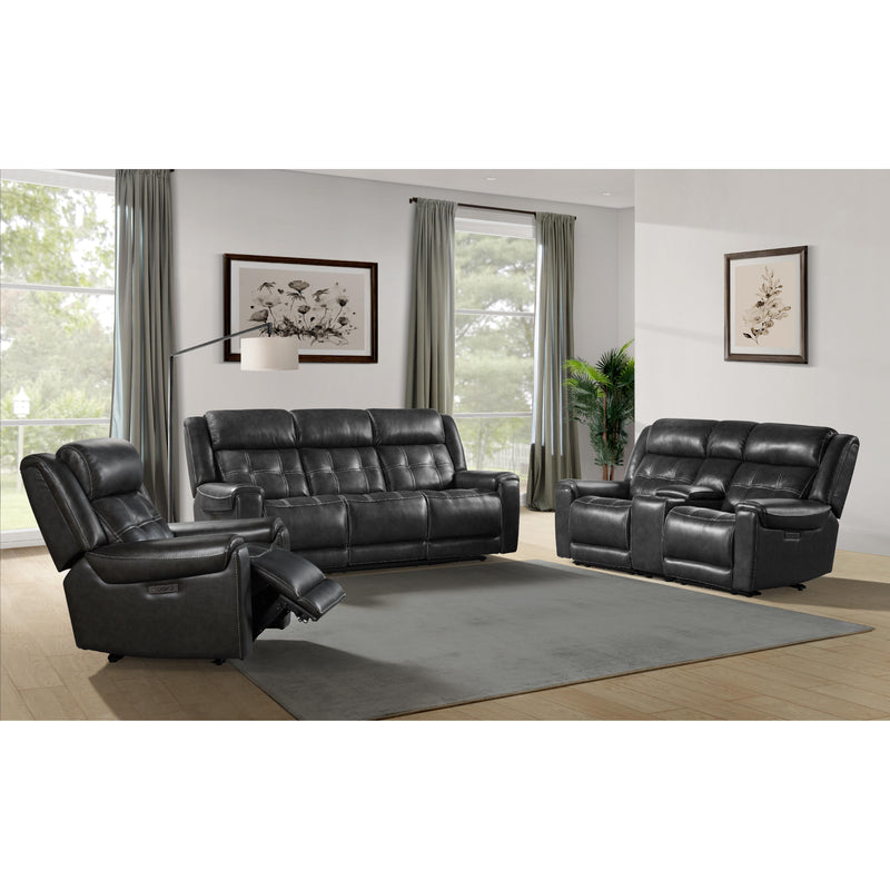 Intercon Furniture Regis Power Leather Recliner RS-RC-140DPR-BCH-C IMAGE 2