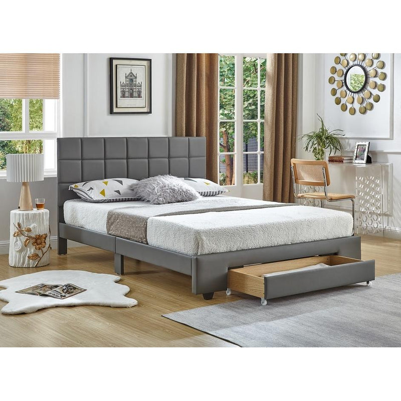 IFDC Queen Upholstered Panel Bed with Storage IF 5491 - 60 IMAGE 2