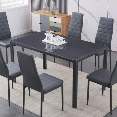 IFDC Dining Table with Glass Top T 5051 IMAGE 1