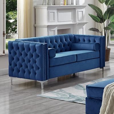 IFDC Stationary Fabric Loveseat IF-8008-L IMAGE 1