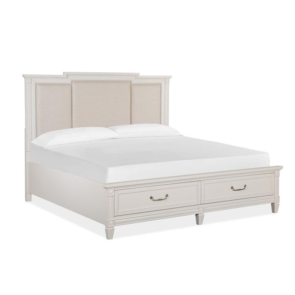 Magnussen Willowbrook King Upholstered Panel Bed with Storage B5324-55R/B5324-65F/B5324-65H IMAGE 1