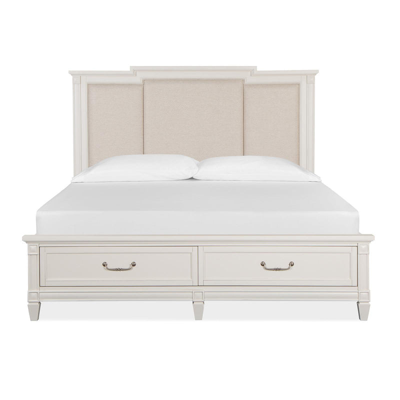 Magnussen Willowbrook King Upholstered Panel Bed with Storage B5324-55R/B5324-65F/B5324-65H IMAGE 3