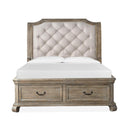 Magnussen Tinley Park Queen Upholstered Sleigh Bed with Storage B4646-53F/B4646-53H/B4646-53R IMAGE 2