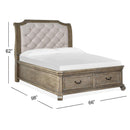 Magnussen Tinley Park Queen Upholstered Sleigh Bed with Storage B4646-53F/B4646-53H/B4646-53R IMAGE 3