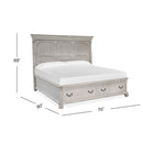 Magnussen Bronwyn Queen Panel Bed with Storage B4436-53F/B4436-53R/B4436-54H IMAGE 3