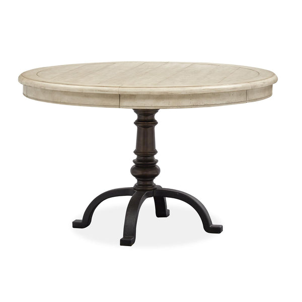 Magnussen Round Harlow Dining Table with Pedestal Base D5491-22B/D5491-22T IMAGE 1