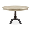 Magnussen Round Harlow Dining Table with Pedestal Base D5491-22B/D5491-22T IMAGE 2