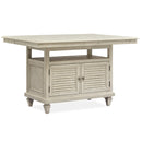 Magnussen Newport Counter Height Dining Table with Pedestal Base D5430-42B/D5430-42T IMAGE 1