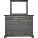 Mako Wood Furniture Symphony 10-Drawer Dresser Symphony 2900-40-10 Dresser - Green Grey IMAGE 3