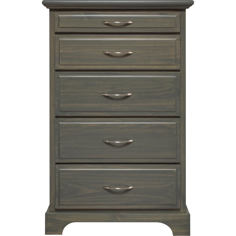 Mako Wood Furniture Symphony 5-Drawer Chest Symphony 2900-30 Chest - Green Grey IMAGE 1