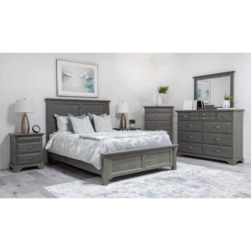 Mako Wood Furniture Symphony 5-Drawer Chest Symphony 2900-30 Chest - Green Grey IMAGE 3