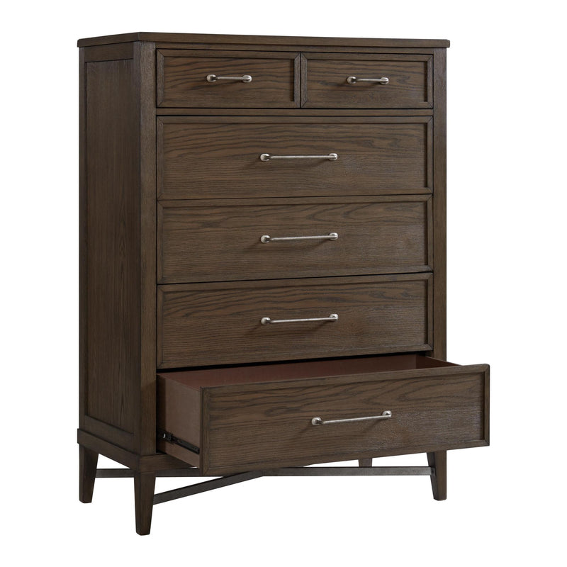 Intercon Furniture Preston 5-Drawer Chest PN-BR-3505-WVO-C IMAGE 2