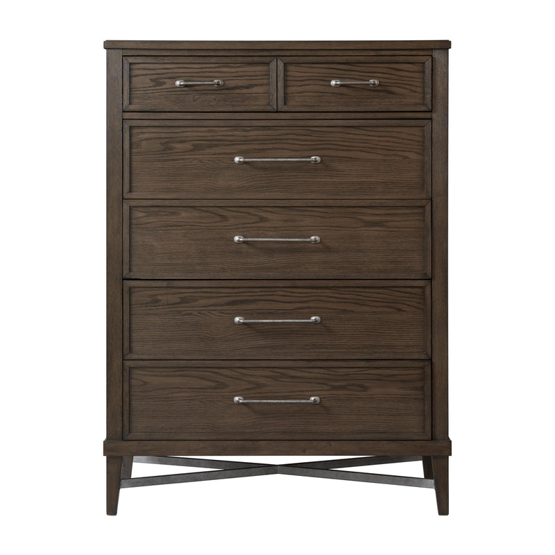 Intercon Furniture Preston 5-Drawer Chest PN-BR-3505-WVO-C IMAGE 3