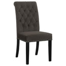 Coaster Furniture Alana 115172 Velvet Upholstered Dining Side Chair - Brown (Set of 2) IMAGE 1