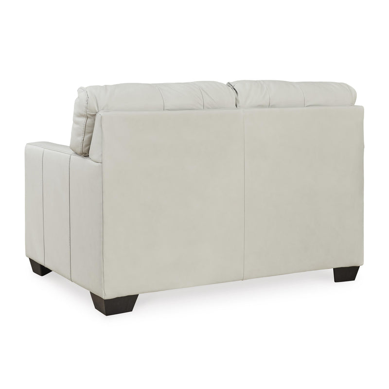  Signature Design by Ashley Belziani Stationary Leather Match Loveseat 5470535 IMAGE 4
