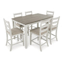 Signature Design by Ashley Skempton D394-423 Rectangular Dining Room Counter Table Set IMAGE 3