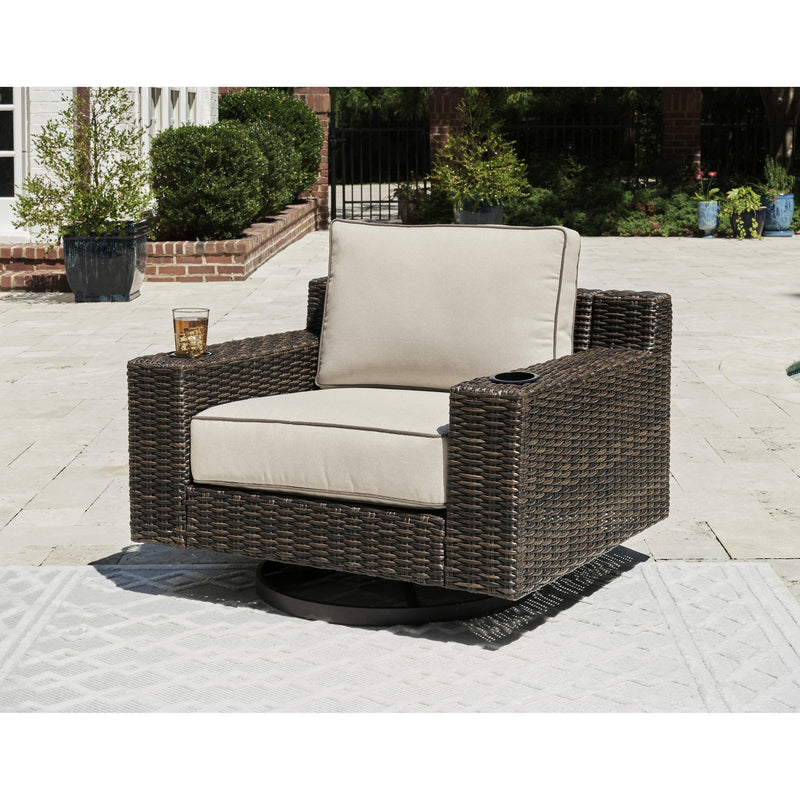 Signature Design by Ashley Coastline Bay P784-821 Swivel Lounge with  Cushion IMAGE 5