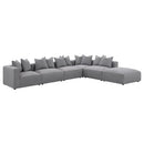  Coaster Furniture Jennifer 551594-SET 6 pc Tight Seat Modular Sectional - Grey IMAGE 1