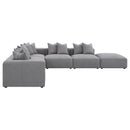  Coaster Furniture Jennifer 551594-SET 6 pc Tight Seat Modular Sectional - Grey IMAGE 5