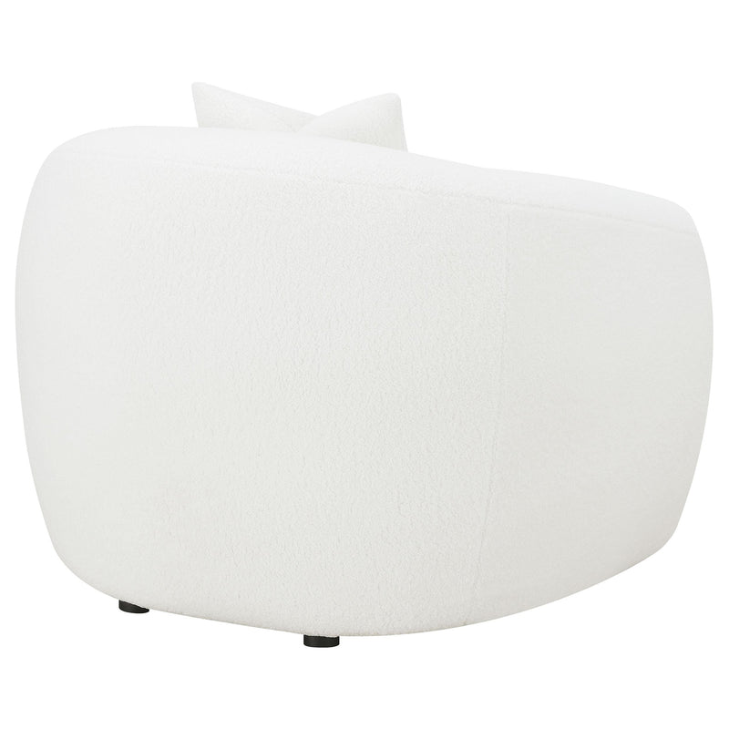  Coaster Furniture Isabella 509873 Faux Sheepskin Upholstered Accent Chair - Natural IMAGE 6