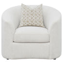 Coaster Furniture Rainn 509173 Boucle Upholstered Sloped Arm Accent Chair - Latte IMAGE 2