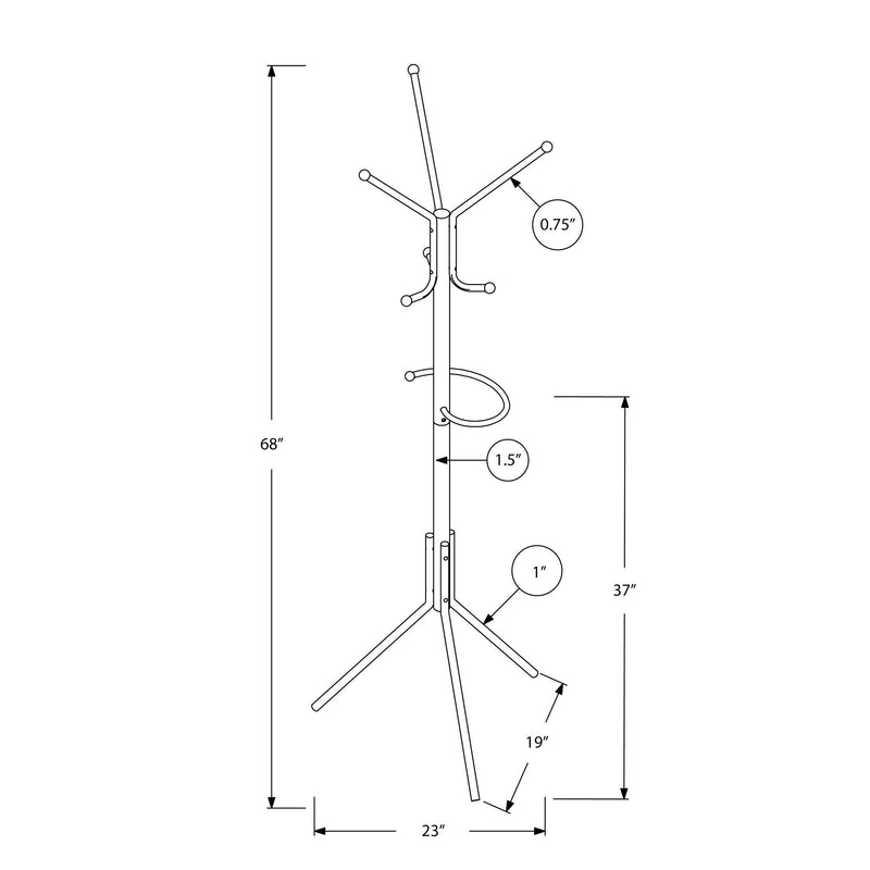 Monarch Coat Racks Coat Rack I 2162 IMAGE 10