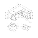 Monarch I 7491 Computer Desk IMAGE 10