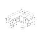 Monarch I 7695 Computer Desk IMAGE 5