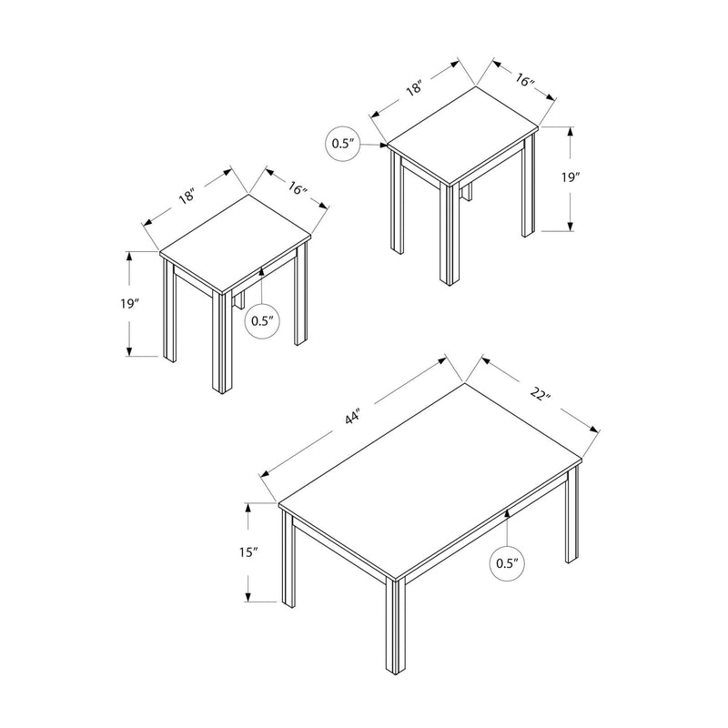 Monarch Occasional Table Set I 7860P IMAGE 5