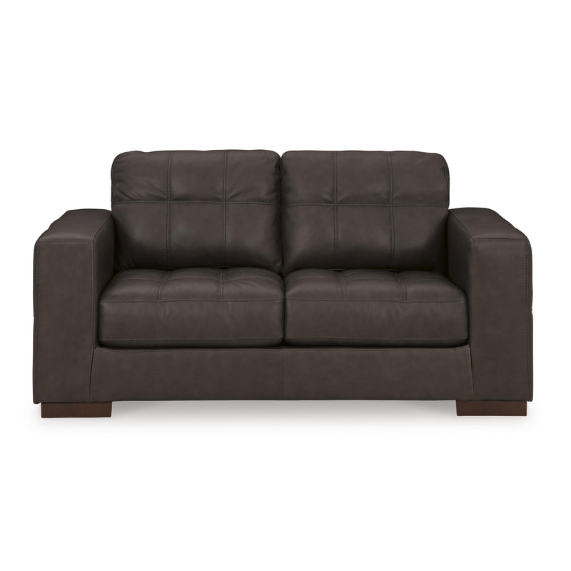 Signature Design by Ashley Luigi Stationary Leather Match Loveseat 5650635C IMAGE 2