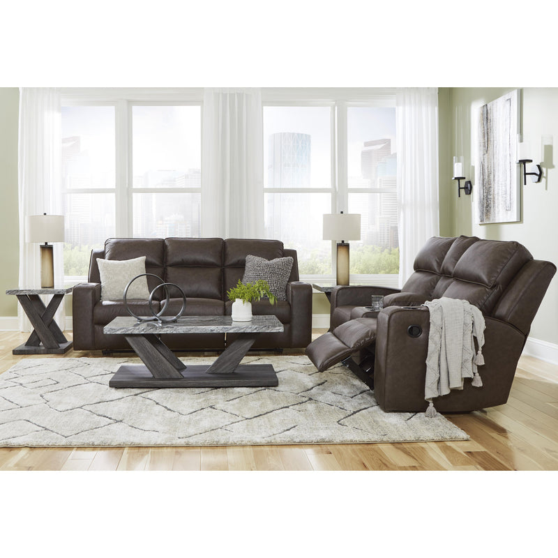 Signature Design by Ashley Lavenhorne Reclining Leather Look Sofa 6330689C IMAGE 16