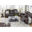 Signature Design by Ashley Lavenhorne 6330694C Double Reclining Loveseat with Console IMAGE 9
