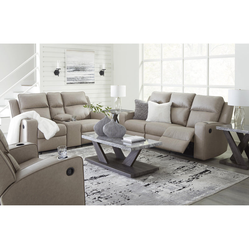 Signature Design by Ashley Lavenhorne Reclining Leather Look Loveseat with Console 6330794C IMAGE 13