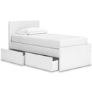 Signature Design by Ashley Onita EB9630B10 Twin Panel Platform Bed with 1 Side Storage IMAGE 2