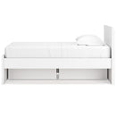 Signature Design by Ashley Onita EB9630B10 Twin Panel Platform Bed with 1 Side Storage IMAGE 5