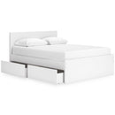 Signature Design by Ashley Onita EB9630B16 Queen Panel Platform Bed with 2 Side Storage IMAGE 2