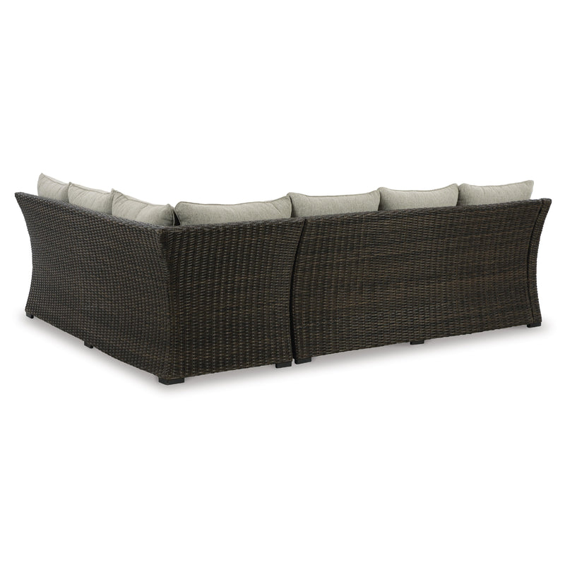 Signature Design by Ashley Brook Ranch P465-822 Sofa Sectional/Bench with Cushion IMAGE 3