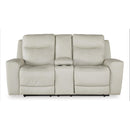 Signature Design by Ashley Mindanao U5950518C Power Reclining Loveseat with Console and Adjustable Headrest IMAGE 3