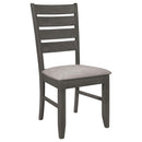 Coaster Furniture Dalila 102722GRY Wood Dining Side Chair - Dark Grey (Set of 2) IMAGE 1