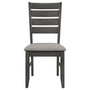 Coaster Furniture Dalila 102722GRY Wood Dining Side Chair - Dark Grey (Set of 2) IMAGE 3