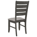 Coaster Furniture Dalila 102722GRY Wood Dining Side Chair - Dark Grey (Set of 2) IMAGE 6