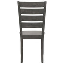 Coaster Furniture Dalila 102722GRY Wood Dining Side Chair - Dark Grey (Set of 2) IMAGE 7