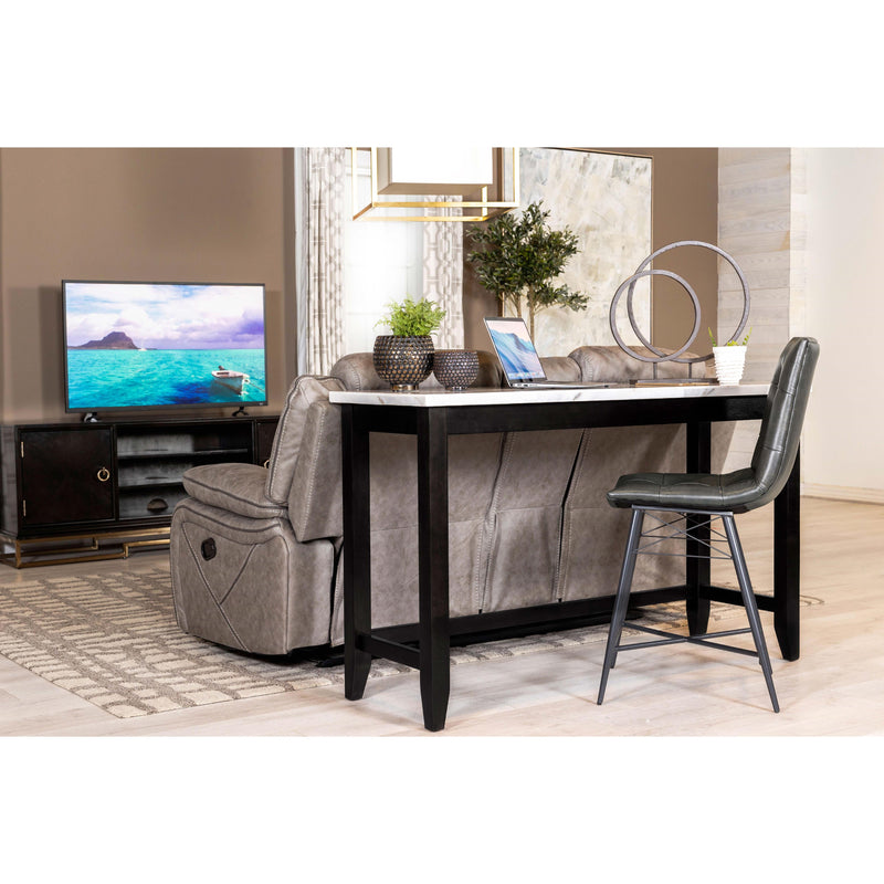  Coaster Furniture Toby 115528 60-inch Marble Counter Dining Table - Rustic Espresso IMAGE 11