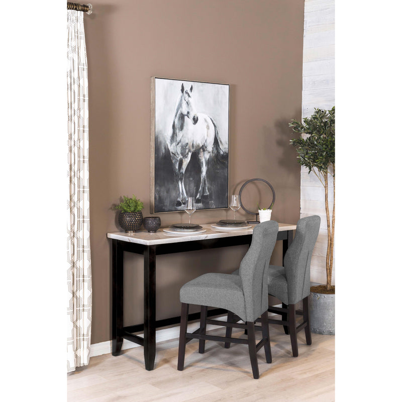  Coaster Furniture Toby 115528 60-inch Marble Counter Dining Table - Rustic Espresso IMAGE 8