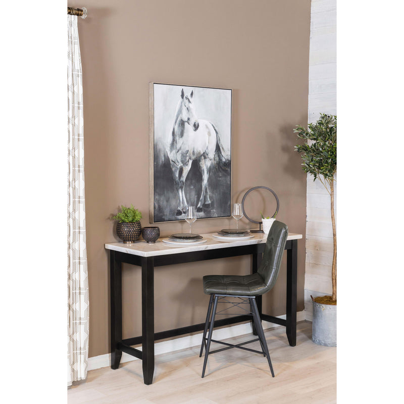  Coaster Furniture Toby 115528 60-inch Marble Counter Dining Table - Rustic Espresso IMAGE 9
