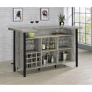 Coaster Furniture Bellemore 182105 Freestanding Home Bar Wine Cabinet - Grey Driftwood IMAGE 7